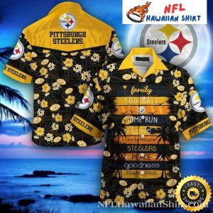 Pittsburgh Steelers Sunset Festivities Family Hawaiian Shirt