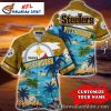 Pittsburgh Steelers Parrot Paradise Tropical Hawaiian Shirt