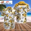 Steelers’ Sharp Stripes Personalized Pittsburgh Steelers Hawaiian Shirt