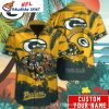 Parrot Paradise – Green Bay Packers Exotic Birds Hawaiian Shirt