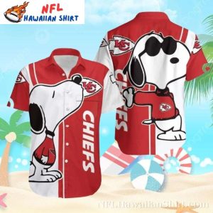Playful Pup Snoopy Kansas City Chiefs Hawaiian Shirt