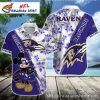 Ravens Patriotic Cheer Hawaiian Shirt – Star-Spangled Fan Fashion