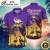 Purple Passion Floral Minnesota Vikings Hawaiian Shirt For Men