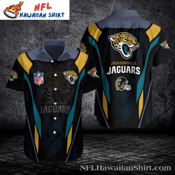 Racing Stripe Jacksonville Jaguars Hawaiian Shirt – Speedy Teal Design