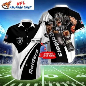 Raiders Gridiron Beast Mode Personalized Hawaiian Shirt