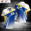 Rams Yellow Splash – LA Rams Hawaiian Button-Up Shirt