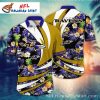 Neon Precision – Baltimore Ravens Hawaiian Shirt With Sharp Neon Graphics
