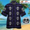Ravens Mickey Mouse Cheerful Charm Aloha Shirt – Playful Purple Fan Delight