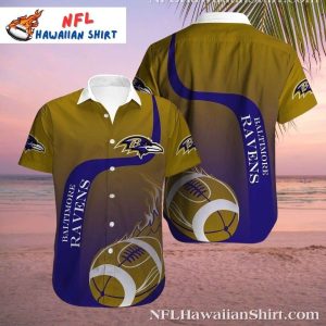 Ravens Touchdown Stripes – Baltimore Ravens Aloha Shirt