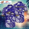Royal Bloom Baltimore Ravens Hawaiian Shirt