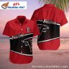 Polynesian Patterns Atlanta Falcons Hawaiian Shirt – Men’s NFL Black Red Design