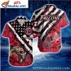 Red Floral Fantasy Atlanta Falcons NFL Hawaiian Shirt