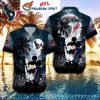 NFL Mickey – Houston Texans Mickey Crimson Sunset Hawaiian Shirt