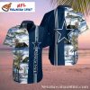 Starry Night Dallas Cowboys Fan Tropical Hawaiian Shirt – Personalize With Name Number