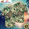 Saints Custom Number Personalized Tropical Hawaiian Shirt