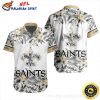 Saints Spirited Stripe New Orleans Saints Hawaiian Shirt