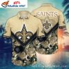 Skeleton Surfer – New Orleans Saints Grateful Dead Tropical Hawaiian Shirt