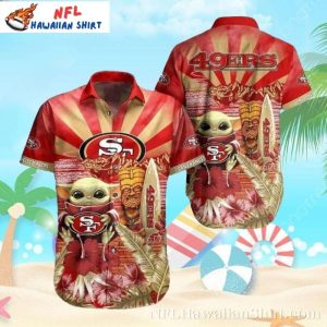 San Francisco 49ers Hawaiian Shirt – Baby Yoda Tiki Totem Edition