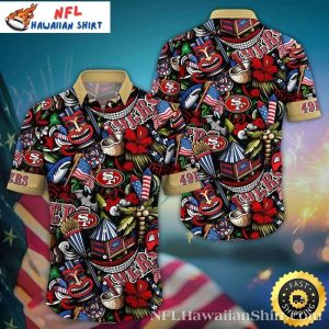 San Francisco Tiki Fest 49ers Hawaiian Shirt