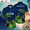 Seattle Seahawks Bold Play Action Personalized Aloha Shirt