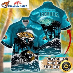 Seascape Helm Jacksonville Jaguars Hawaiian Shirt – Nautical Navigator