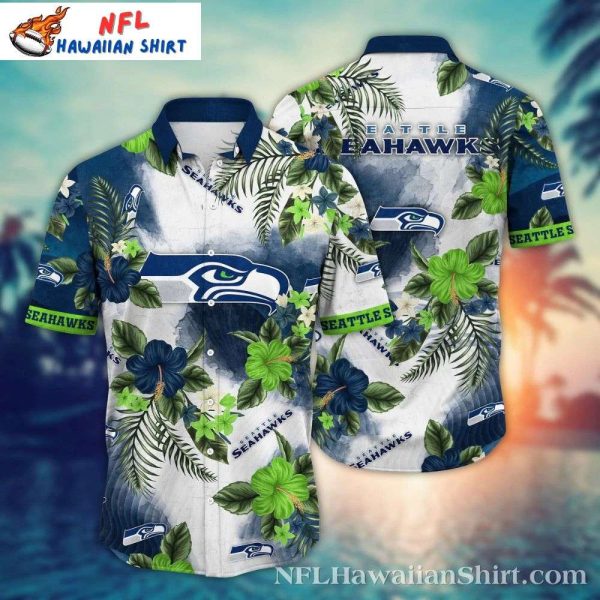 Seattle Seahawks Botanical Breeze Hawaiian Shirt – Floral Freshness Edition