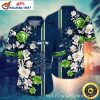 Seattle Seahawks Gridiron Glory Custom Name Black Blue Hawaiian Shirt