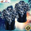 Seahawks Sunset Sway Hawaiian Shirt – Tropical Palms Gradient Sky