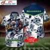 NFL Seattle Seahawks Island Getaway Collage Aloha Shirt