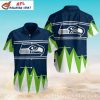 Tropical Skull Graphics Seattle Seahawks Hawaiian Shirt