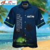 Twilight Tackle – Seahawks Ocean Horizon Hawaiian Shirt
