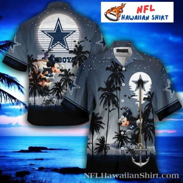 Set Sail With Dallas Cowboys Navigator Mickey Hawaiian Shirt