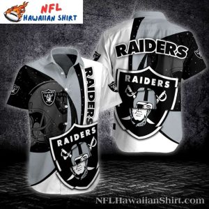 Sidelined Shadows – Raiders Graphic Hawaiian Shirt