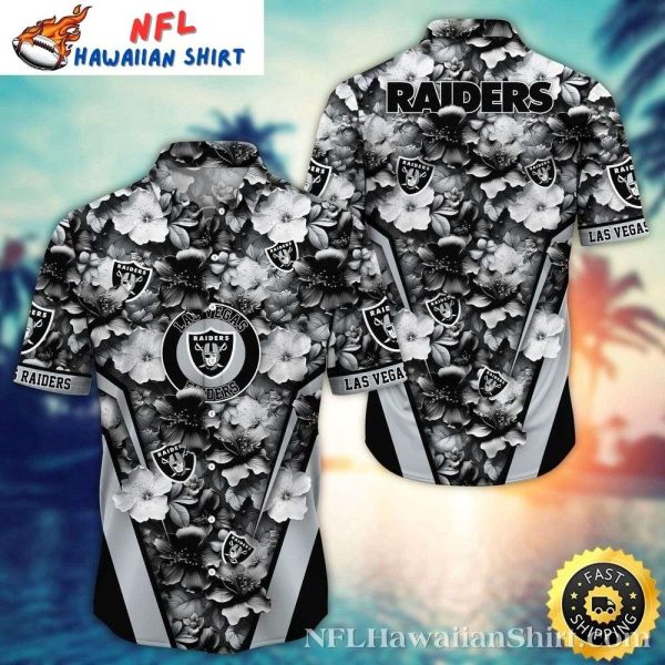Silver Fern Las Vegas Raiders Elegance Hawaiian Shirt