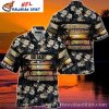 Sleek Black And White – New Orleans Saints Hawaiian Shirt Mens