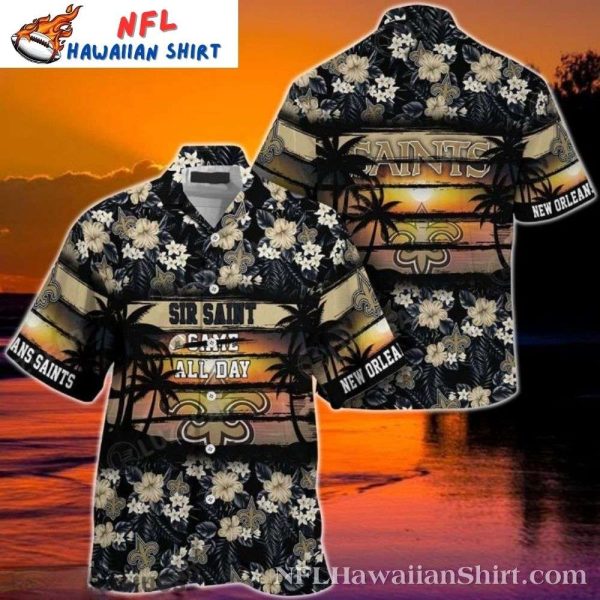 Sir Saint Game All Day New Orleans Saints Hawaiian Shirt For Men