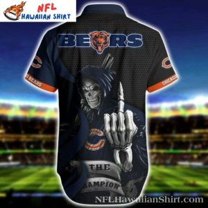 Skeleton Champion Chicago Bears Hawaiian Shirt Mens Dark Mystic Fanfare 2