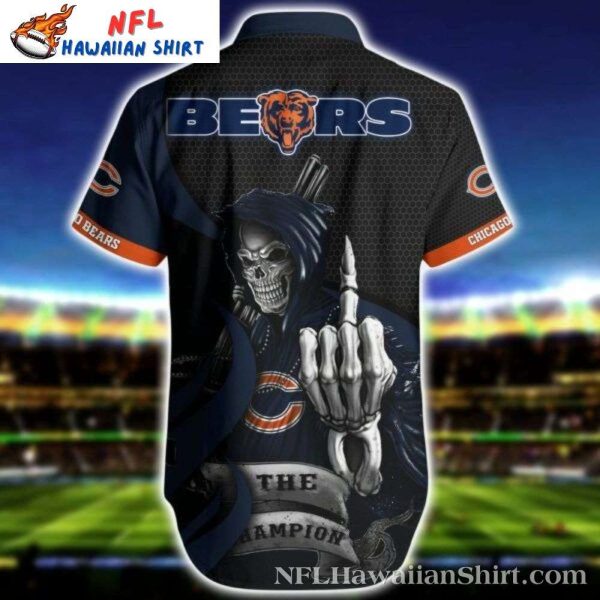 Skeleton Champion Chicago Bears Hawaiian Shirt – Men’s Dark Mystic Fanfare