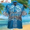 Skyline Blues Detroit Lions Custom Name Tropical Hawaiian Shirt