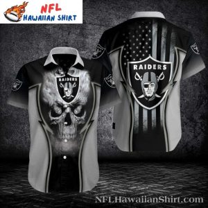 Skull Helmet – Las Vegas Raiders Men’s Hawaiian Shirt