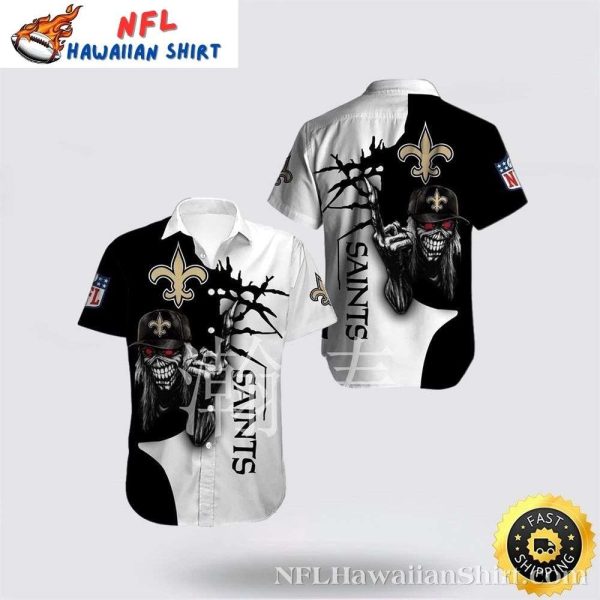 Skull Sentinel New Orleans Saints Hawaiian Shirt