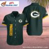 Silhouette Palm – Green Bay Packers Sunset Vibes Hawaiian Shirt