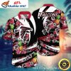 Silver Red Trendy – Falcon’s Nest Tropical NFL Hawaiian Shirt