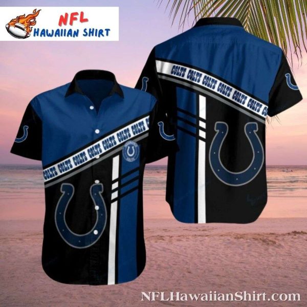 Sleek Playbook – Indianapolis Colts Modern Lines Hawaiian Shirt
