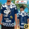 Tropical Twist Indianapolis Colts Hawaiian Shirt – Blue And White Botanical Bliss