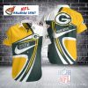 Spirited Game Day – Green Bay Packers Hawaiian Shirt With Team Logo Swirls