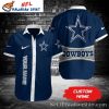 Navy Grey Starry Night Dallas Cowboys Tropical Hawaiian Shirt