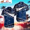 Sunset Florals Dallas Cowboys Hawaiian – Evening Bloom Elegance