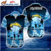 Sleek Wave Los Angeles Chargers Men’s Tropical Shirt