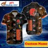 Patriotic Play Cleveland Browns Hawaiian Shirt – Stars And Helmets Aloha Edition